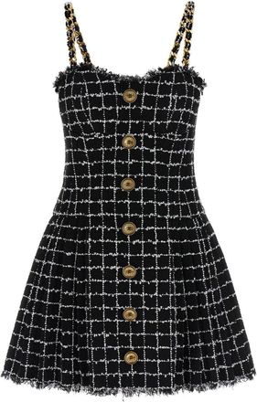 Balmain Black Tweed dress