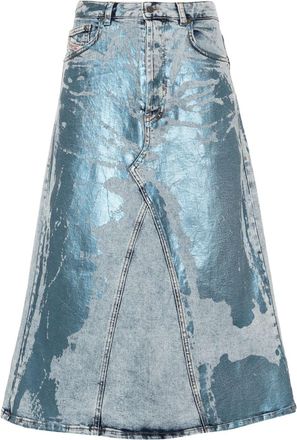 Diesel De-Pago low-rise denim skirt - women - Cotton/Spandex/Elastane - 28 - Blue