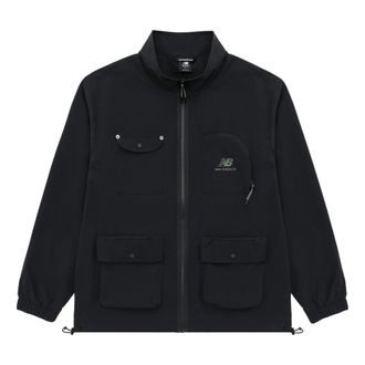 New Balance Logo Full-Zip Jacket Asia Sizing Black AMJ31322-BK