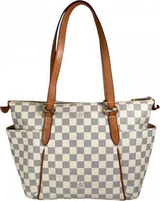 Louis Vuitton Ivory Damier Azur Canvas Tote Bag (Pre-Owned)