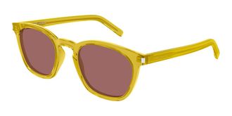 Saint Laurent SL 28 058 Mens Sunglasses Yellow Size 49 - Free RX Lenses - Free RX Lenses