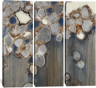 iCanvas Icanvas Indigo Oyster Shells Multi-Panel Artwork By Liz Jardine