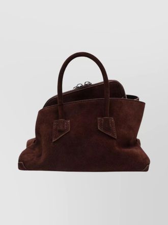 The Attico mini bag with structured shape and suede finish