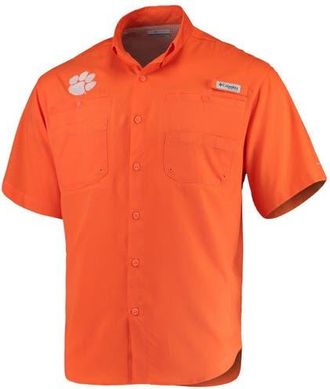 Columbia Mens Columbia Orange Clemson Tigers PFG Tamiami Shirt at Nordstrom, Size X-Large