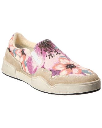 Isabel Marant Delle Canvas & Suede Slip-On Sneaker