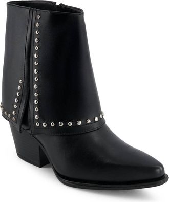 Andrea Womens Foldover Fashion Boots In Black