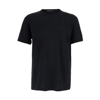 Dolce & Gabbana T-Shirts, male, Black, Size: 2XL Dolce & Gabbana T-shirts and Polos Black