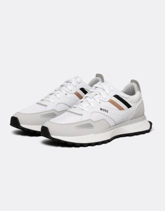 HUGO BOSS Mens BOSS Orange Jonah Mens Running Style Trainers With EVA Rubber Outsole NOS - White 100 - Size: 10