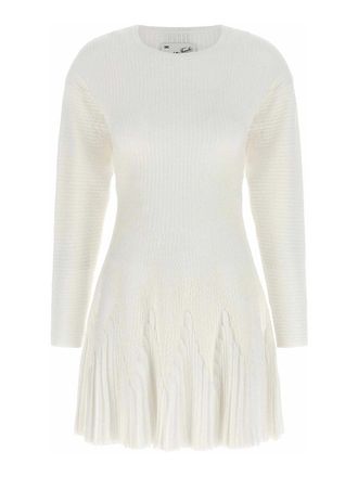 Elisabetta Franchi Knitted pleated dress