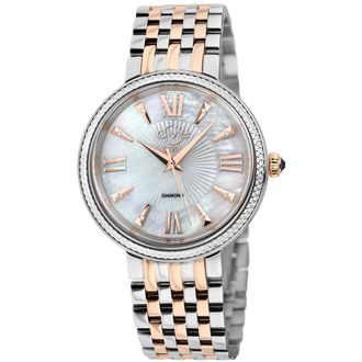 Gevril Group Genoa Diamond Mother of Pearl Dial Ladies Watch 12535
