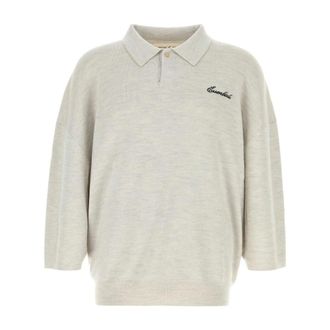 Fear of God Polo Shirts, male, Gray, Size: XL Knit Oversize Polo Shirt