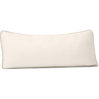 Boll & Branch Threadmark Accent Pillow Cover in Soft White/Melange Natural at Nordstrom