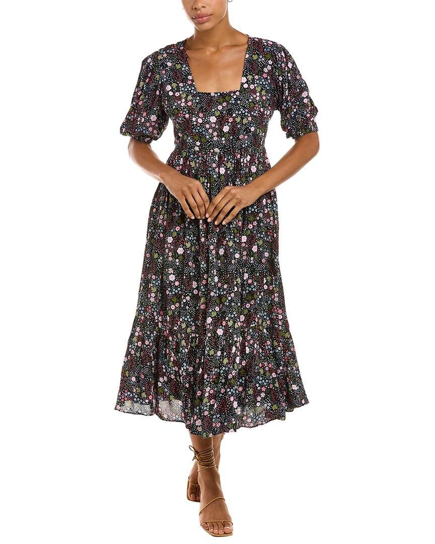 knee length dresses for ladies CELINA MOON Long Sleeve Floral Maxi Dress With Belt  thefrumshopper