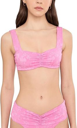 L*Space Marlee Top Womens Swimwear Pink : SM (32-34B), Lycra/Nylon/Polyester