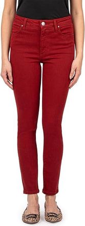 Kut from the Kloth Charlize High-Rise Cigarette Leg With Regular Hem In Red Womens Dress Pants Red : 10 27, Cotton/Denim/Lyocell