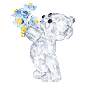 Swarovski Forget-Me-Not Crystal Kris Bear Figurine