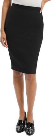 Theory Slim Fit Stretch Wool Pencil Skirt in Black at Nordstrom, Size 14