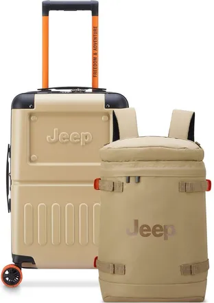 Jeep 19 Carry On Hardside Expandable Spinner [JH002B] & Cylindrical Backpack [JS013C] 2 Piece Set in Sand at Nordstrom