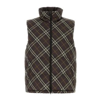 Burberry Vests, male, Gray, Size: L Snowshill Reversible Sleeveless Down Jacket
