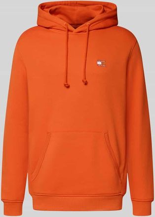 Tommy Jeans Regular Fit Hoodie aus reiner Baumwolle in Orange, Größe XXL