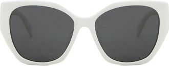 Prada PR 19ZSF Asian Fit 1425S0 Womens Sunglasses White Size 56