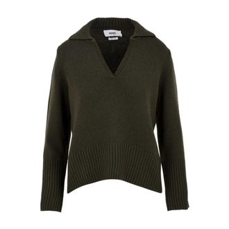 Notshy Nazila Mousse DES Forets Sweaters - Dames - V-hals truien - Groen - XS - Truien & Vesten