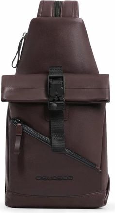 Piquadro Convertible Rugzak Sling Bag - Heren - Rugzakken - Bruin - ONE Size - Katoen - Tassen