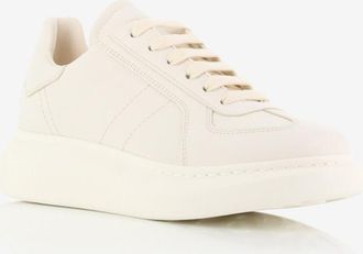 Alexander McQueen Niedrige Glattleder-Schnürsneakers Oversize