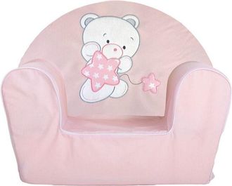Bigbuy Sill&oacute;n Infantil 44 X 34 X 53 Cm Rosa Acr&iacute;lico