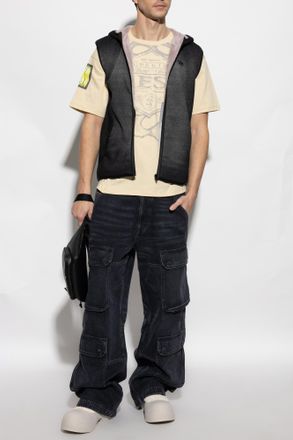 Diesel Padded Vest S-HAKY, Unisex, Black