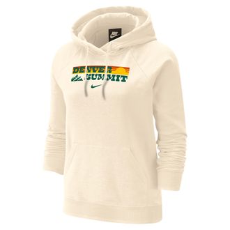 Nike Denver Summit Phoenix Fleece Nike Womens Oversized Hoodie in White | W31855DNFC26-NAT