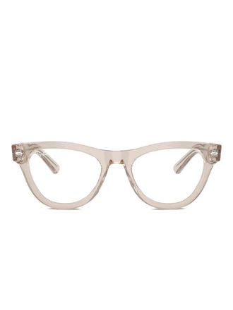 Ray-Ban transparent glasses - women - Acetate - 50 - Brown