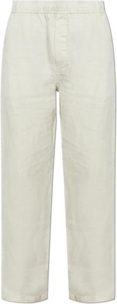 Sams&oslash;e & Sams&oslash;e Broek Sajabari - Heren - Straight fit broeken - Beige - M - Linnen - Broeken