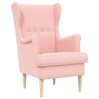 vidaXL Sill&oacute;n Rosa Boucl&eacute; Vidaxl