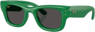Ray-Ban Wayfarer Puffer - unisex - Zonnebrillen - Groen - 47 MM - Nylon - Accessoires