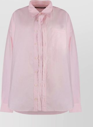 Y / Project stretch fabric cotton shirt