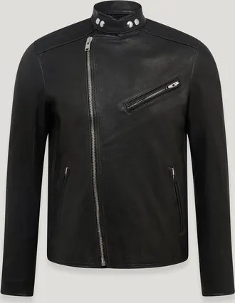 Belstaff Belstaff Oulton Jacket Mens Lander Leather BLACK Size UK 36