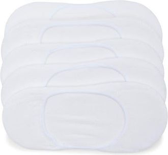 Nordstrom Rack Pillow Sole 5-Pack No-Show Socks in White at Nordstrom, Size 9