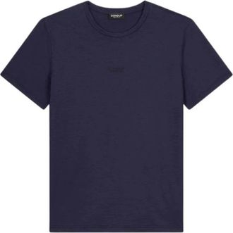 Dondup Regular-fit T-shirt met ronde hals - Heren - T-shirts - Zwart - 2XL - Katoen - Tops