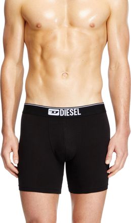 Diesel Three-pack stretch cotton boxer briefs - Boxer briefs - Man - Black