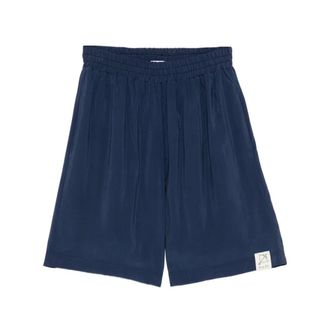 Family Fir$t Milano Casual Shorts, male, Blue, Size: XL Elasticated Waist Shorts