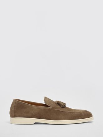 Doucal's Mocassino in camoscio con nappe
