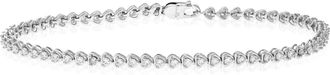 Vir Jewels 1 cttw Lab Grown Diamond Tennis Bracelet in Sterling Silver 7 Inch For Women