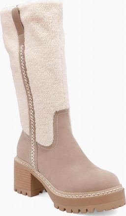 Mia Shoes Womens Teirson Faux Shearling Platform Boot In Bruss