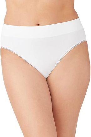 Wacoal Feeling Flexible Seamless Hi Cut Panty Womens Underwear White : 2XL, Spandex/Nylon