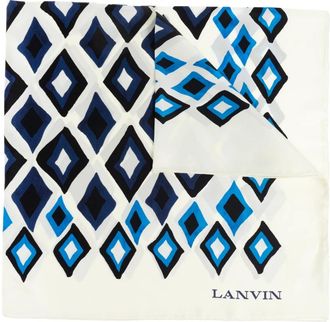 Lanvin Zijden sjaal - Heren - Zijden sjaals - Wit - ONE Size - Accessoires