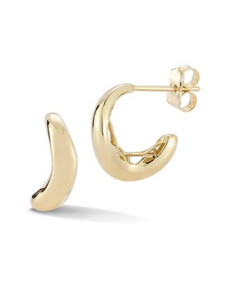 Ember Fine Jewelry 14K Wavy Hoop Earrings