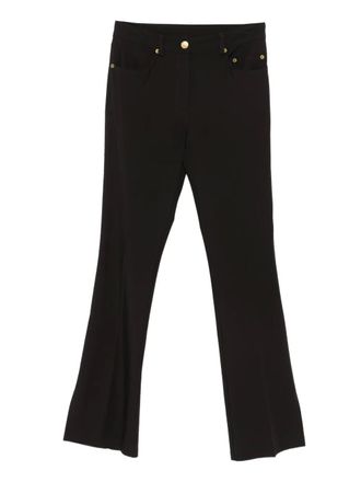 John Galliano 1990s flared broek - Zwart