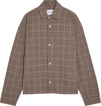 Mki Miyuki Zoku Checked Textured Woven Shirt - Brown - XL