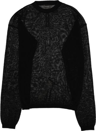 Rick Owens Black Crew Neck Sweater